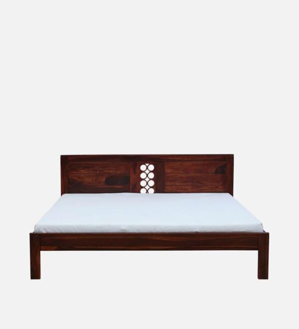 Ferrovilla Queen Size NNS2 Sheesham Wood Low Floor Bed for Bedroom - Image 7