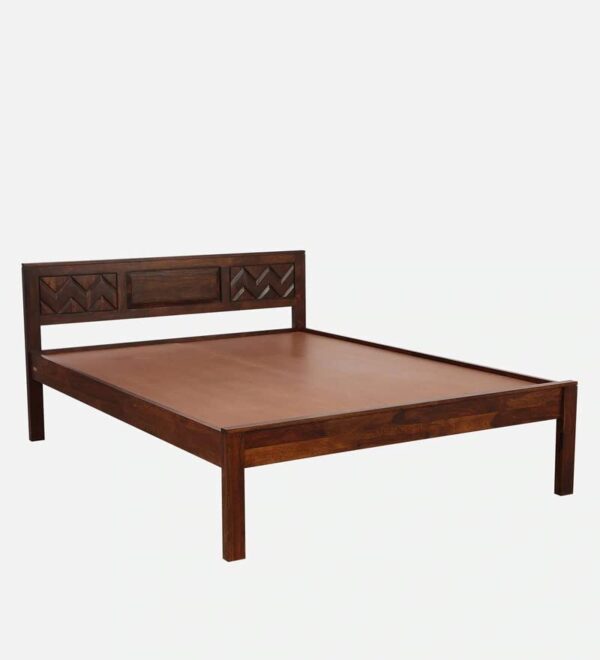 Ferrovilla Porel Queen Size Sheesham Wood Bed for Bedroom - Image 7