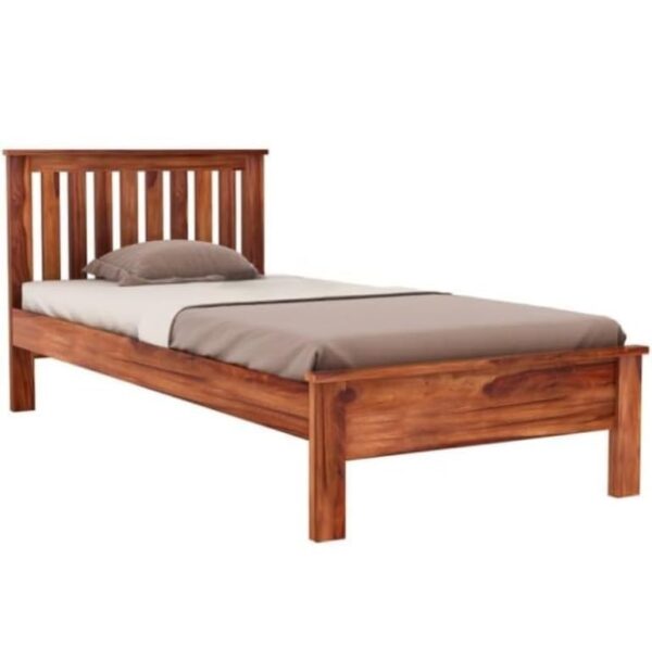 Ferrovilla Harley Single Sheesham Wood Bed for Bedroom - Image 6