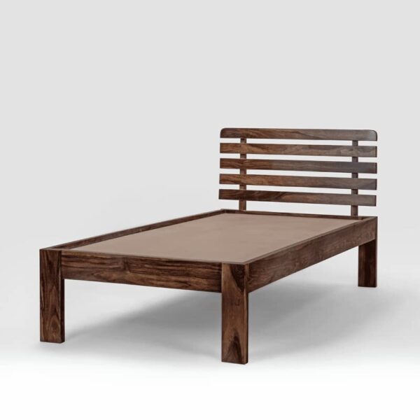Ferrovilla NS3 Single Sheesham Wood Bed for Bedroom - Image 5