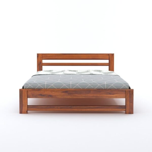 Ferrovilla Tiner King Size Sheesham Wood Bed for Bedroom - Image 6