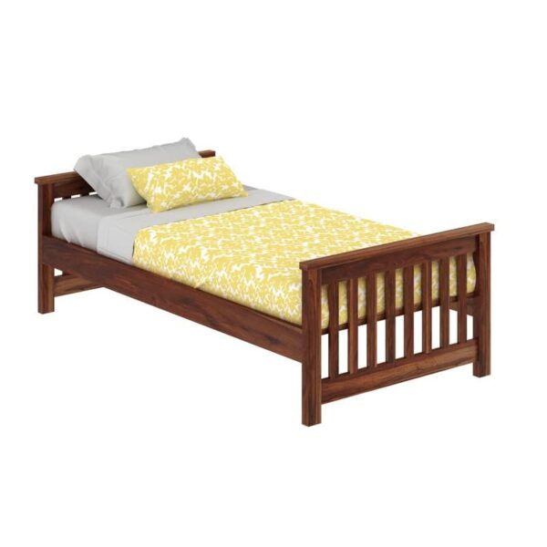 Ferrovilla Wopel Single Sheesham Wood Bed for Bedroom - Image 8