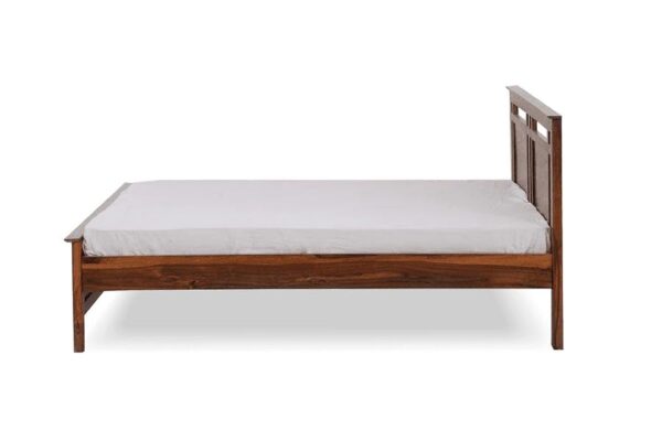 Ferrovilla Lowep Walnut Queen Size Sheesham Wood Bed for Bedroom - Image 8