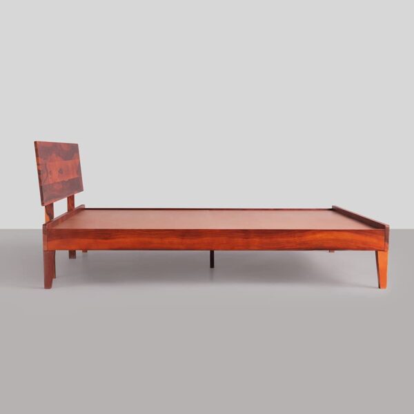 Ferrovilla King Size NS 15 Sheesham Wood Low Floor Bed for Bedroom - Image 5