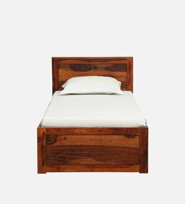 Ferrovilla NWS2 Single Sheesham Wood Bed with Drawer Storage for Bedroom - Image 5