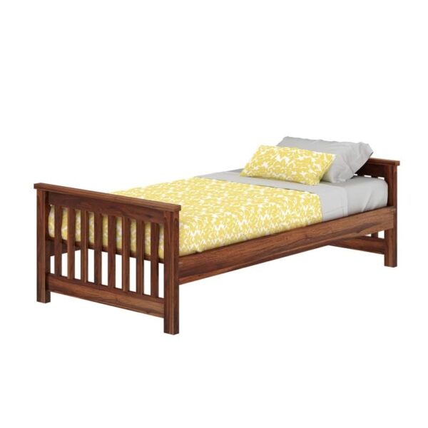 Ferrovilla Wopel Single Sheesham Wood Bed for Bedroom - Image 5