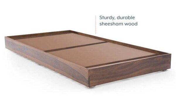 Ferrovilla King Size NS 2 Sheesham Wood Low Floor Bed for Bedroom - Image 2