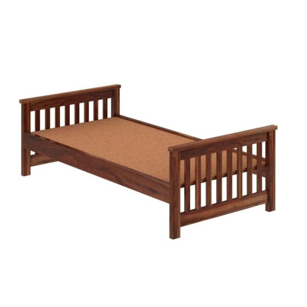 Ferrovilla Wopel Single Sheesham Wood Bed for Bedroom - Image 6