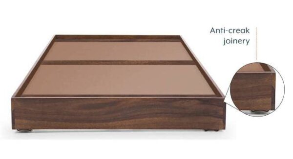 Ferrovilla King Size NS 2 Sheesham Wood Low Floor Bed for Bedroom - Image 7