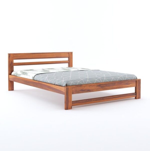 Ferrovilla Tiner King Size Sheesham Wood Bed for Bedroom - Image 3
