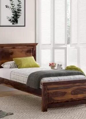 Ferrovilla NS8 Single Sheesham Wood Bed for Bedroom
