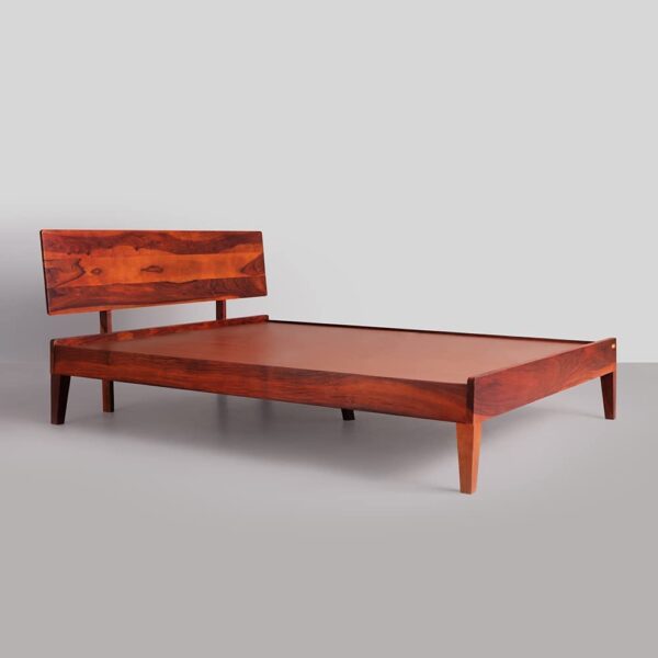 Ferrovilla King Size NS 15 Sheesham Wood Low Floor Bed for Bedroom - Image 8