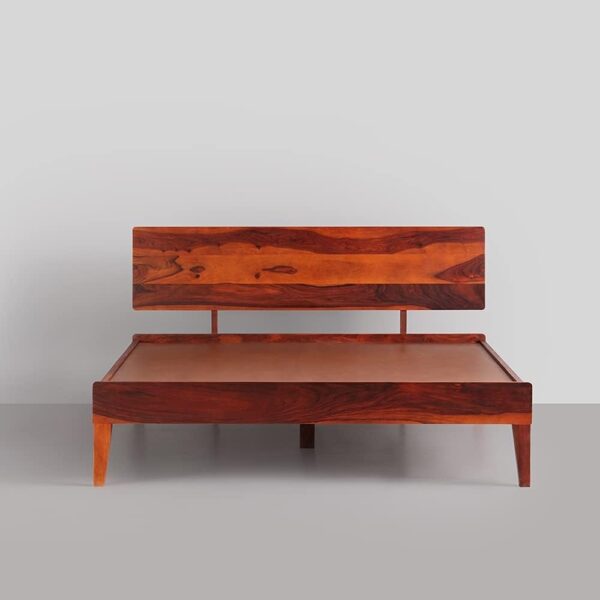 Ferrovilla King Size NS 15 Sheesham Wood Low Floor Bed for Bedroom - Image 7