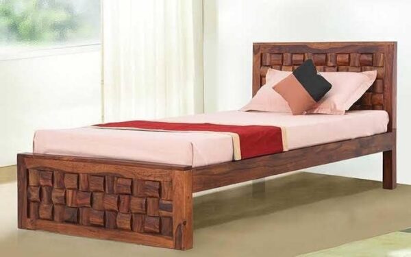 Ferrovilla Jiko Single Sheesham Wood Bed for Bedroom - Image 8