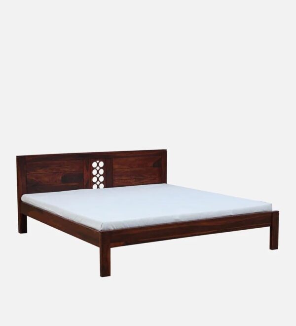 Ferrovilla Queen Size NNS2 Sheesham Wood Low Floor Bed for Bedroom - Image 6