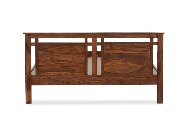 Ferrovilla Lowep Walnut Queen Size Sheesham Wood Bed for Bedroom - Image 6