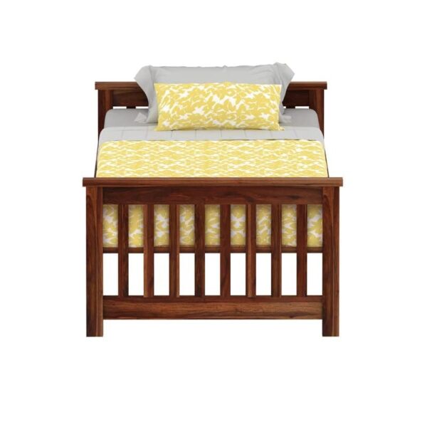 Ferrovilla Wopel Single Sheesham Wood Bed for Bedroom - Image 9