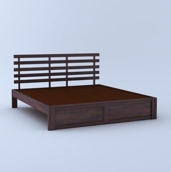 Ferrovilla Winson Queen Size Sheesham Wood Bed for Bedroom - Image 5