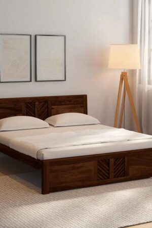 Ferrovilla King Size NNS1 Sheesham Wood Bed for Bedroom