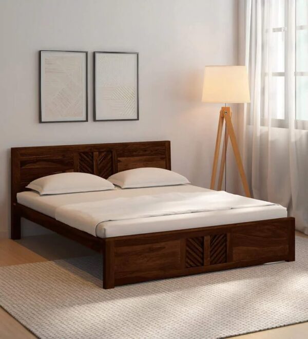 Ferrovilla King Size NNS1 Sheesham Wood Bed for Bedroom