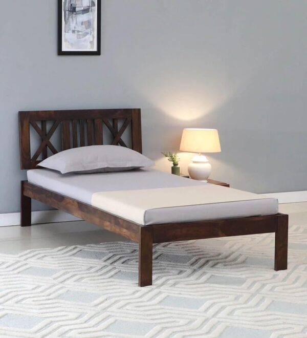 Ferrovilla NNS14 Single Sheesham Wood Bed for Bedroom