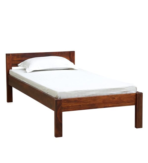 Ferrovilla NS26 Single Sheesham Wood Bed for Bedroom - Image 5