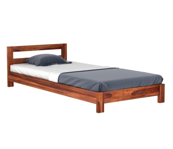 Ferrovilla Wekop Single Sheesham Wood Bed for Bedroom - Image 8