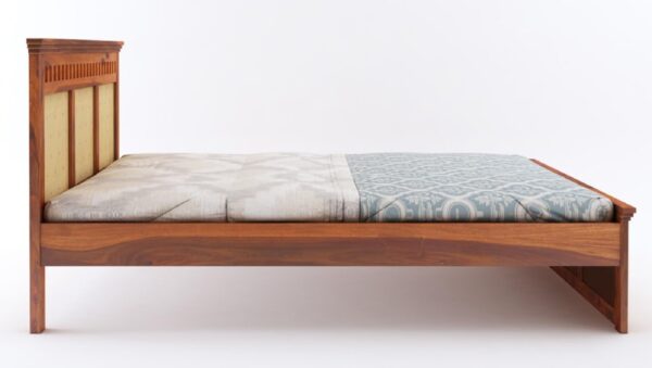 Ferrovilla King Size NS 24 Sheesham Wood Bed for Bedroom - Image 7