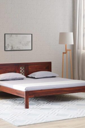 Ferrovilla King Size NNS4 Sheesham Wood Bed for Bedroom