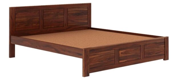 Ferrovilla King Size NS 21 Sheesham Wood Bed for Bedroom - Image 6