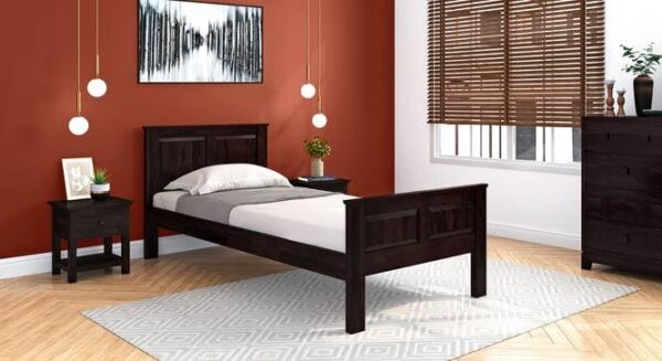 Ferrovilla NNS5 Single Sheesham Wood Bed for Bedroom