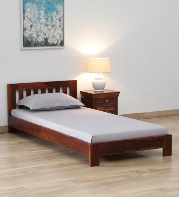Ferrovilla NNS8 Single Sheesham Wood Bed for Bedroom