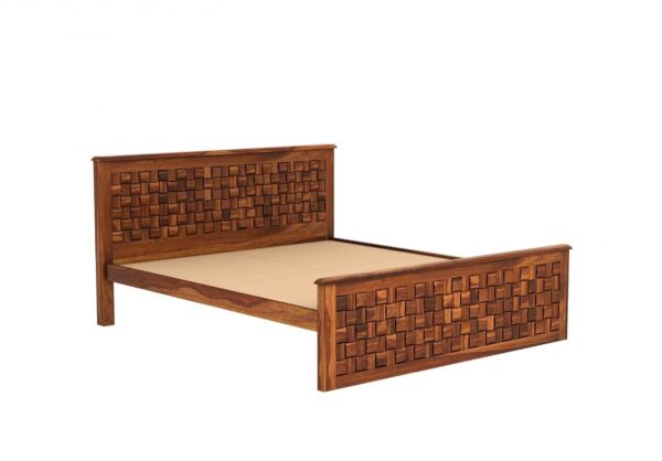 Ferrovilla Elite Queen Size Sheesham Wood Bed for Bedroom - Image 5