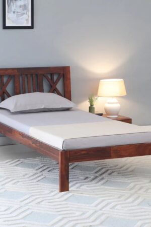 Ferrovilla NNS13 Single Sheesham Wood Bed for Bedroom