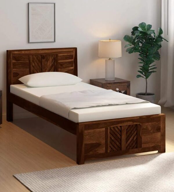 Ferrovilla NNS17 Single Sheesham Wood Bed for Bedroom