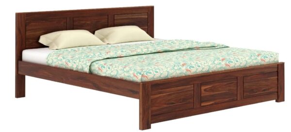 Ferrovilla King Size NS 21 Sheesham Wood Bed for Bedroom - Image 7