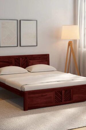 Ferrovilla King Size NNS2 Sheesham Wood Bed for Bedroom