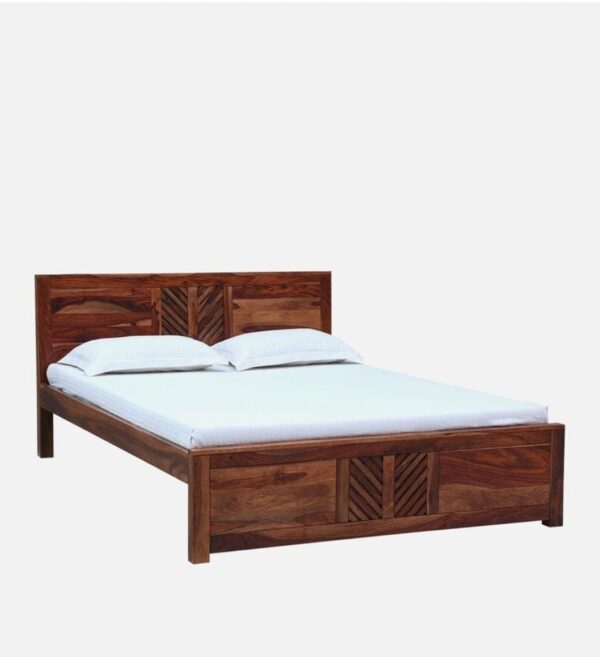 Ferrovilla King Size NS 31 Sheesham Wood Bed for Bedroom - Image 5