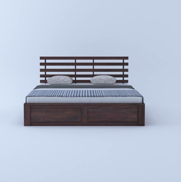 Ferrovilla Winson Queen Size Sheesham Wood Bed for Bedroom - Image 6