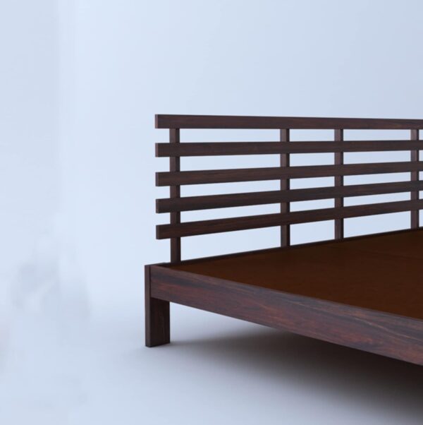 Ferrovilla Winson Queen Size Sheesham Wood Bed for Bedroom - Image 8