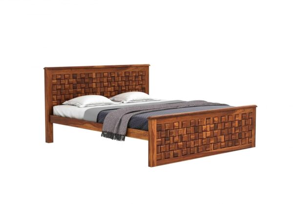 Ferrovilla Elite Queen Size Sheesham Wood Bed for Bedroom - Image 6
