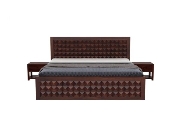 Ferrovilla Tokyo Queen Size Sheesham Wood Bed for Bedroom - Image 5