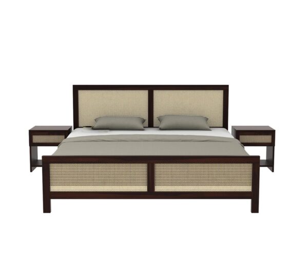 Ferrovilla King Size NS 27 Sheesham Wood Bed for Bedroom - Image 7