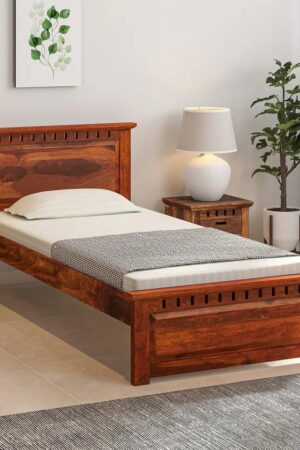 Ferrovilla NNS11 Single Sheesham Wood Bed for Bedroom