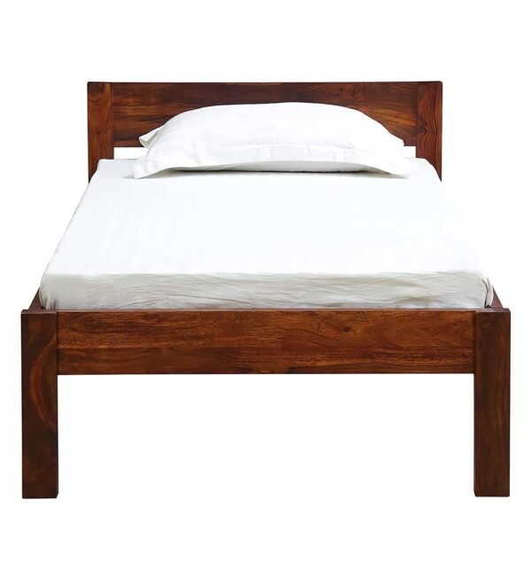 Ferrovilla NS26 Single Sheesham Wood Bed for Bedroom - Image 6