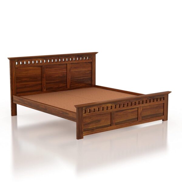 Ferrovilla Staru Queen Size Sheesham Wood Bed for Bedroom - Image 6