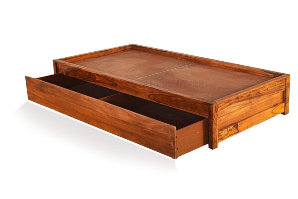 Ferrovilla WS3 Single Sheesham Wood Low Floor Bed with Drawer Storage for Bedroom - Image 7