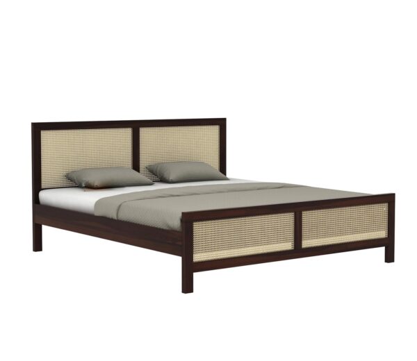 Ferrovilla King Size NS 27 Sheesham Wood Bed for Bedroom - Image 6