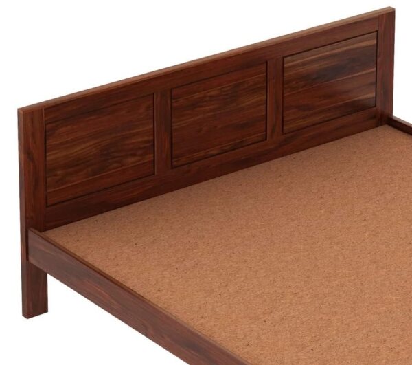 Ferrovilla King Size NS 21 Sheesham Wood Bed for Bedroom - Image 8