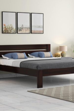 Ferrovilla Marinus Queen Size Sheesham Wood Bed for Bedroom
